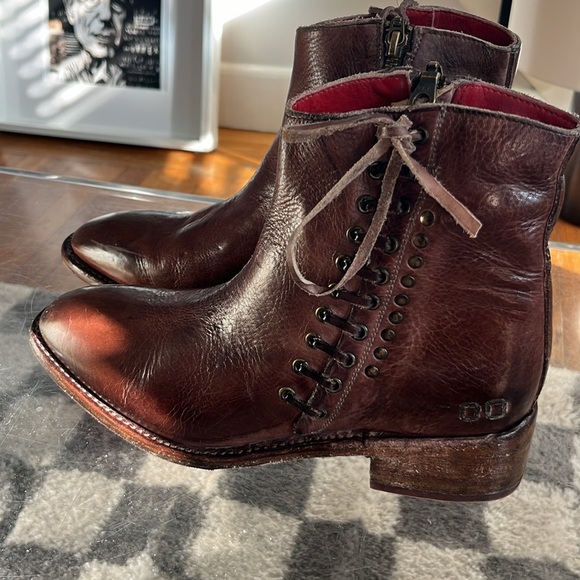 Sz 9 • Bed Stu Women's Aldina Boots - Teak Rustic Tremolo - Picture 2 of 11